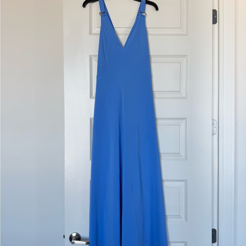 Abercrombie & Fitch Dipped Waist Hardware Maxi Dress